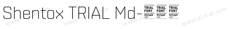 Shentox TRIAL Md字体转换 Shentox TRIAL Md字体转换